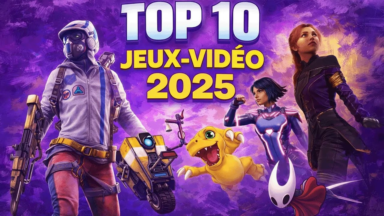 TOP 10 des MEILLEURS JEUX-VIDEO de 2025 🔥