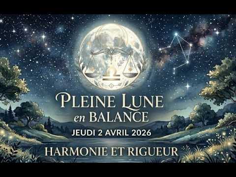 pleine lune en balance du jeudi 2 avril 2026 : harmonie et rigueur