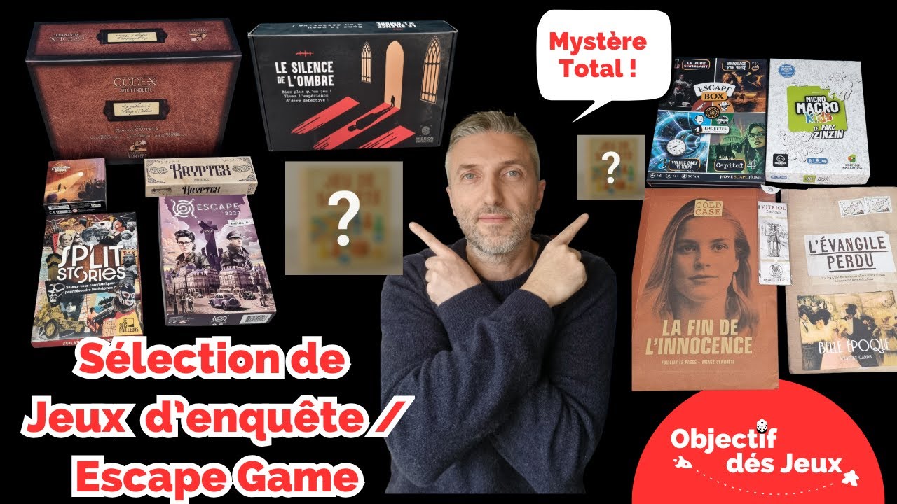TOP Sélection des meilleurs jeux d'enquête et d'escape game de l'année ! les incontournables ?