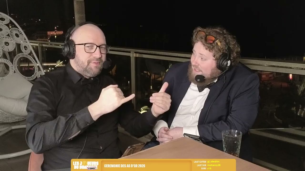 Cérémonie des As D'Or 2026 avec Rofellos et Ted Etienne en direct de Cannes