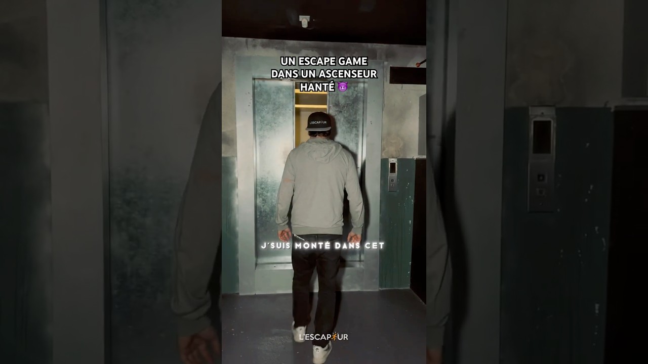 ☠️ ESCAPE GAME HORREUR 😈 Découvre cet ascenseur hanté dans un escape game Horreur à Paris 🫣