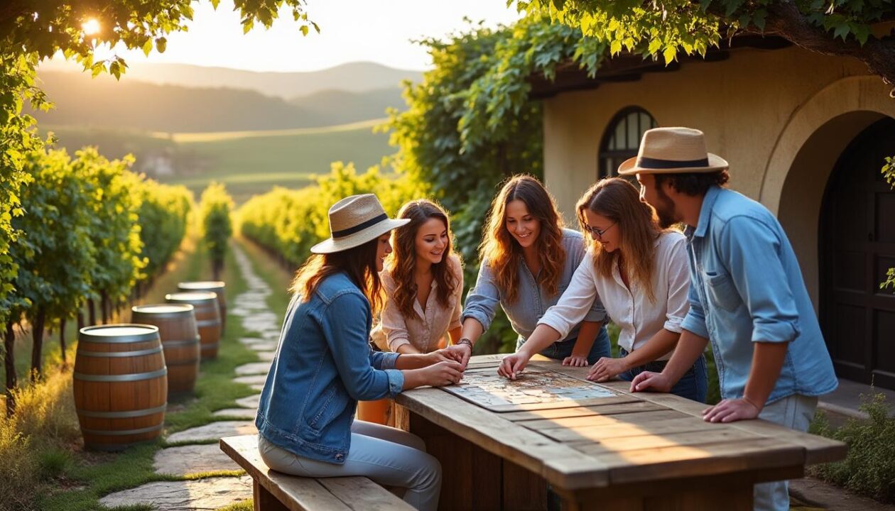 découvrez l'escape game, une expérience immersive innovante qui transforme la visite des domaines viticoles en un jeu captivant alliant énigmes et dégustations.